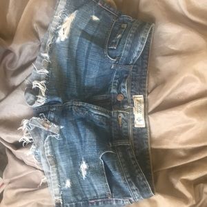 Pink size 8 distressed short shorts!!!